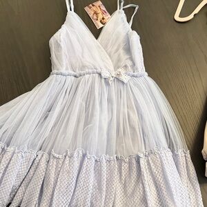 Ooh! La, La! Couture Light Blue Formal Dress